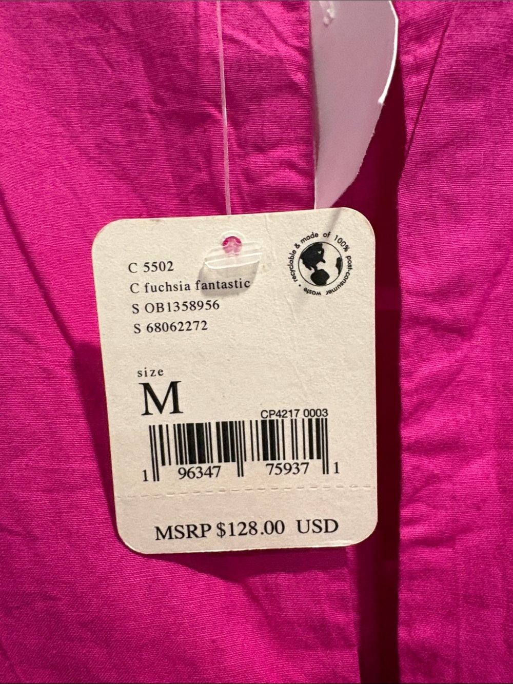 NWT Free People Women's Fuchsia Ruched Front Shift Lined Dress SZ Medium - Picture 4 of 11